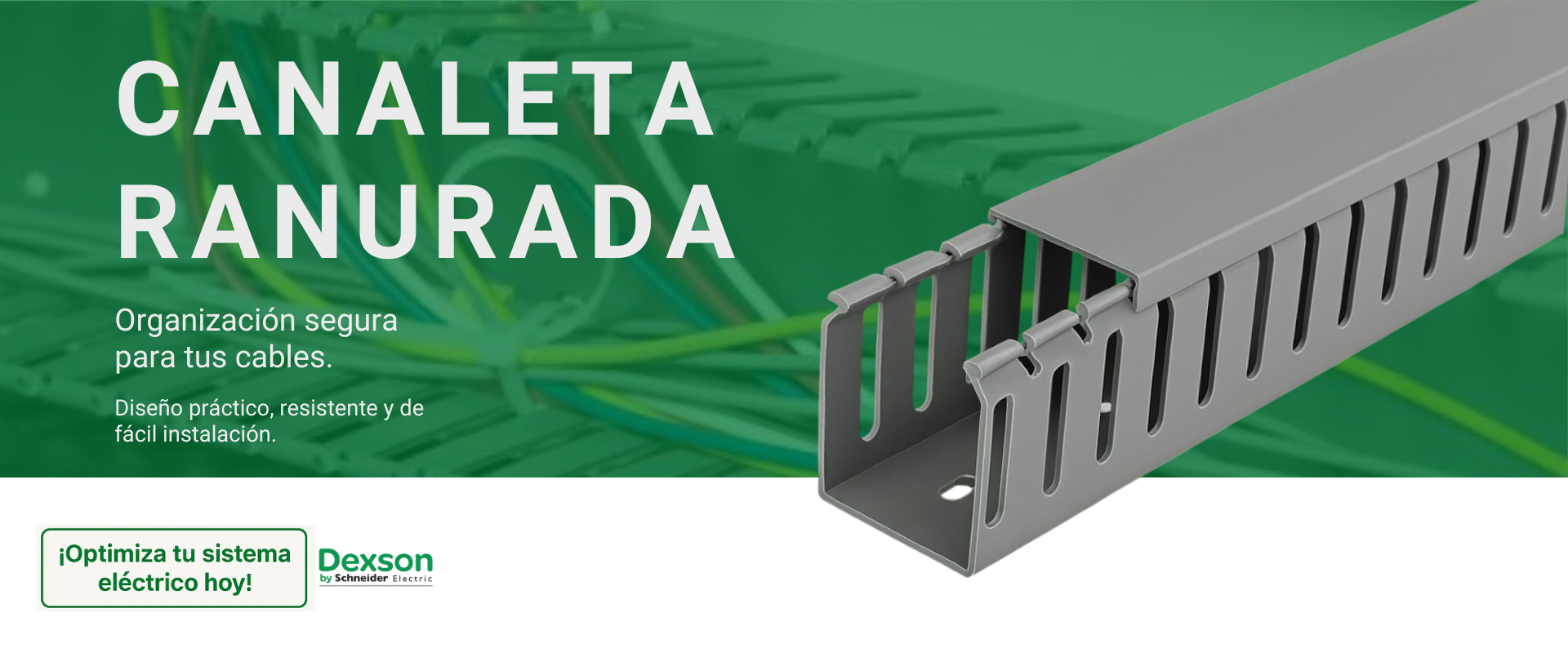 canaleta ranurada